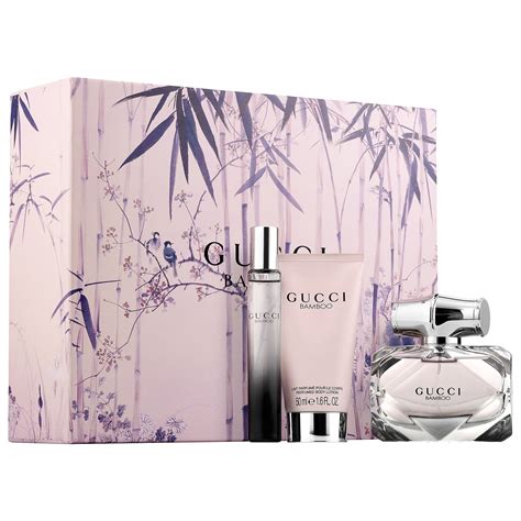 gucci gift set for her|Gucci bamboo gift set 75ml.